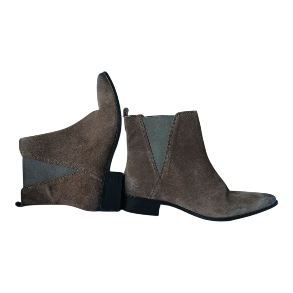 Rebels‎ Brown Ankle Booties Suede Classic Design
